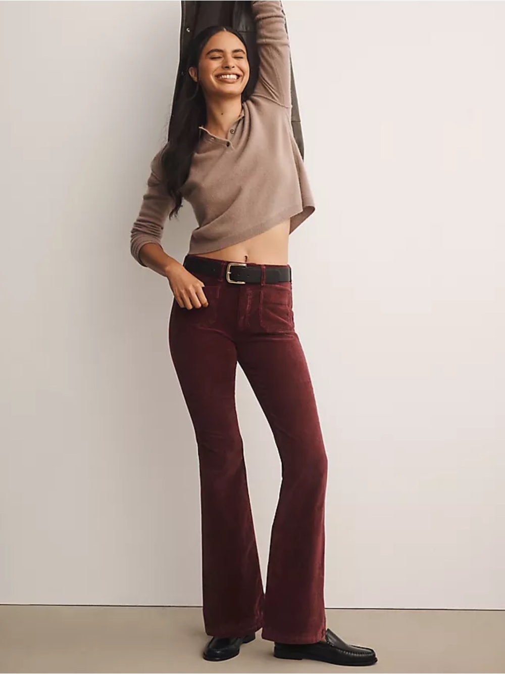 The Icon Corduroy Flare Jeans by Pilcro: Mid-Rise Edition